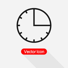 15 Minutes Icon Vector Illustration Eps10