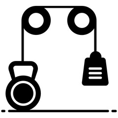 
Classical physics icon in vector design
