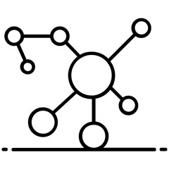 
vector design of molecular physics icon
