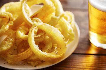 Fried onion rings