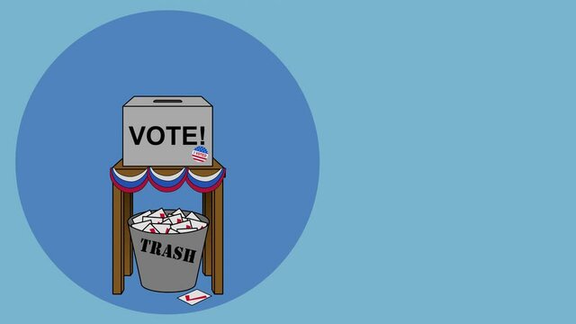 USA Election Rigging Voting Cartoon Animation