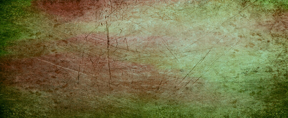 art abstract grunge texture red and green background with halftone