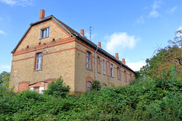 The ruins of a not used building