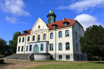 Fototapeta na wymiar beautifully renovated castle krassow near wismar in mecklenburg-western pomerania in Germany