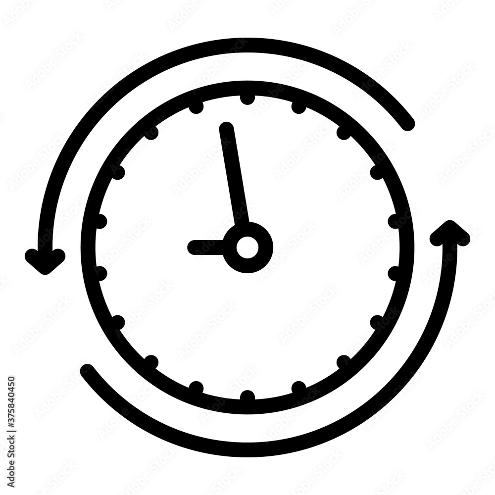 Poster home work time icon. outline home work time vector icon for web design isolated on white background