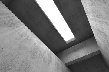 Abstract empty concrete interior background 3d