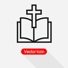Bible Icon Vector Illustration Eps10