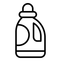 Disinfection cleaner icon. Outline disinfection cleaner vector icon for web design isolated on white background