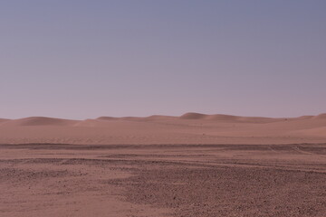 Fototapeta na wymiar Views of the Empty Quarter in the Saudi Arabian desert area