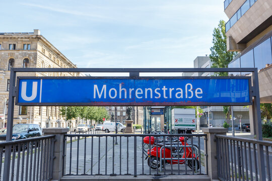 Mohrenstraße Berlin Metro subway station Mohrenstrasse U-Bahn in Germany