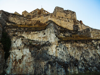 Castillo en la cima de una montaña en Morella, Castellón.