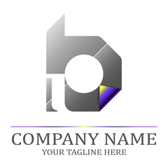 Letter B logotype. A simple vector element that can serve as a symbol for a company.