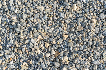Gravel texture or gravel background for design. Top view of Rubble pile.