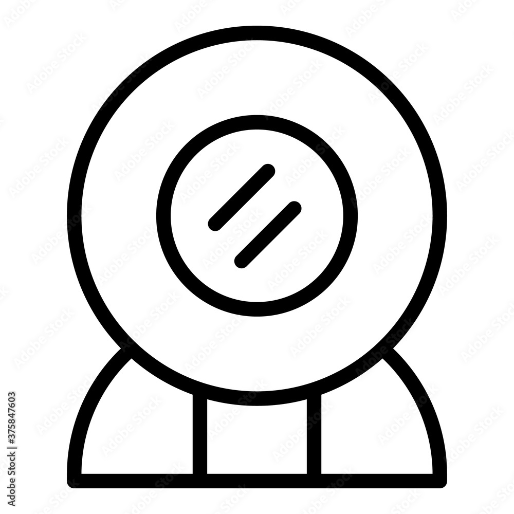 Poster video device icon. outline video device vector icon for web design isolated on white background