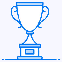 
An award for team on success representing cricket trophy
