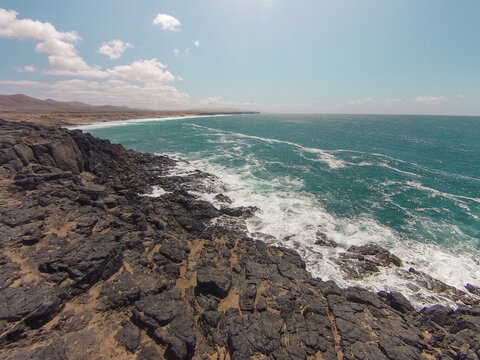 El Cotillo Coastline Seascape . Fuerteventura Spain