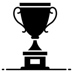 
An award for team on success representing cricket trophy
