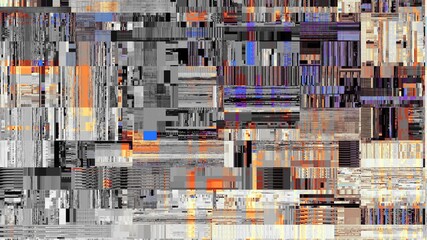 Imitation of a Datamoshing texture.