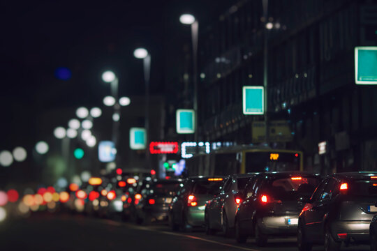 vehicles in a row, street, cars, city atmosphere