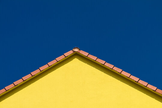 Yellow gabel and blue sky