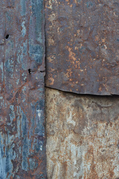 Textures of rust metal sheets