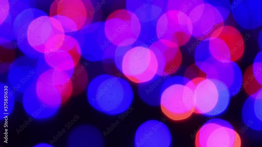 Wall mural abstract bokeh background led blinking