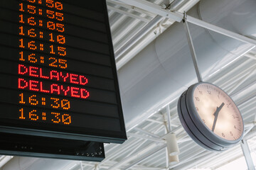 Information Panel at the Airport
