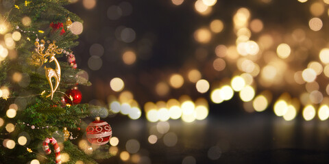Obraz na płótnie Canvas Christmas and New Year holidays background .