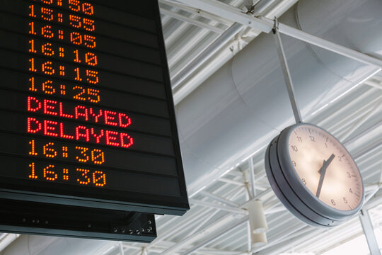 Information Panel at the Airport