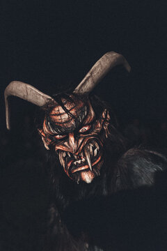 portrait of a helper to St. Nicholas - also called krampus