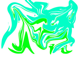 light blue and green abstract watercolor pattern luxury fluid liquid color ink on white.