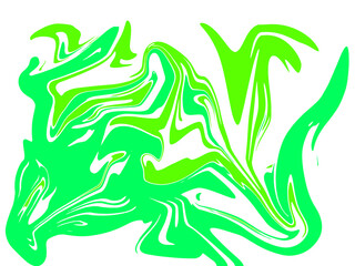 Fototapeta premium light green and dark green abstract watercolor pattern luxury fluid liquid color ink on white.