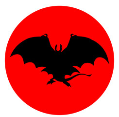 dragon Mushu black color red color