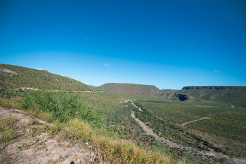 Fototapeta premium mountains on the blue sky road to heaven 3