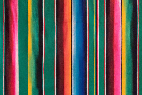 mexican colorful striped textile background