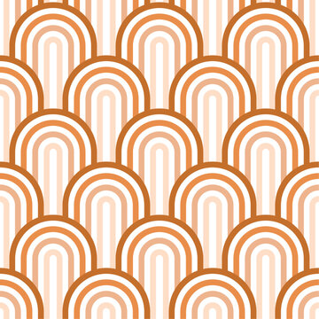 Abstract seamless pattern. Geometric background. Line art.  Boho wall decor. Texture for print, textile