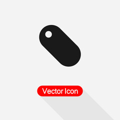Military Pendant Icon Vector Illustration Eps10