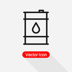 Oil Barrel Icon Vector Illustration Eps10