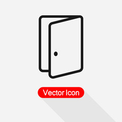 Open Door Icon Vector Illustration Eps10