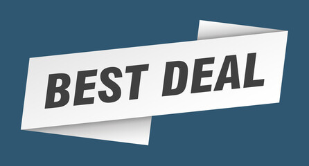 best deal banner template. ribbon label sign. sticker