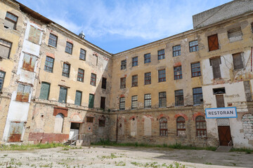 Fototapeta na wymiar The old Kreenholm Textile Factory in Narva, Estonia, a good place for urbex