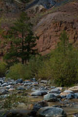 Mountain Altay, mountains landscape, Katun river, Chuya river, Chulyschman valley, travel, tourism