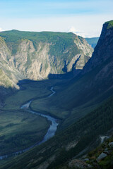 Mountain Altay, mountain landscapes, Chulyschman valley, Katun river, Chuya river, Katu-Yaryk