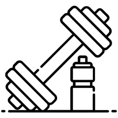 
Trendy design of fitness club icon
