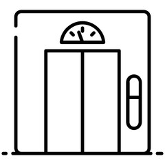 
A modern design of hotel lift icon
