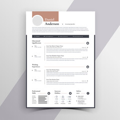 Modern Creative Resume Cv Template