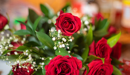 Obraz premium bunch of red roses