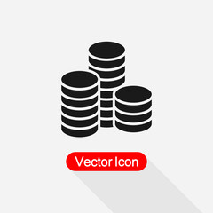 Coins Icon Vector Illustration Eps10