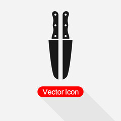 Cross Knife Icon Vector Illustration Eps10