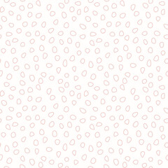 Seamless vector background with pink elements. Abstract ornament. Dotted abstract pink pattern